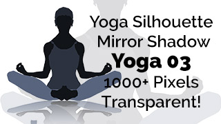 Yoga Exercise Mirror Transparent Silhouette 03