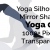 Yoga Exercise Mirror Transparent Silhouette 06