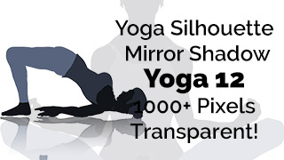 Yoga Exercise Mirror Transparent Silhouette 12