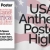 USA Anthem Poster Graphic High