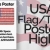 USA Flag with Text Poster Graphic High