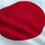 Japan Waving Flag Close-Up