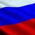 Russia Waving Flag Close-Up