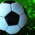 Soccer/Football Slowly Spinning on Green Dust Particle Backgrounds 1511