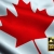 Canada Waving Flag Close-Up