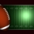 American Football Field and Spinning Ball