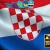 Croatia Waving Flag Close-Up