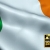 Ireland Waving Flag Close-Up