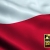 Poland Waving Flag Close-Up