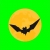 Flying Bat Icon Video Green Screen