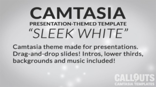 Camtasia Templates: White Presentation Theme