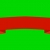 Animated Flat Red Ribbon Green Screen