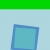 Flat Styled Green Screen Transition Square Light Blue