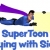 SuperToon 3D Flying with Sign