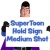 SuperToon 3D Holding Sign Medium Shot