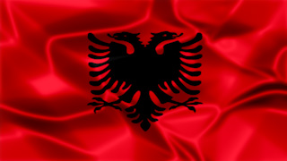 Albania Silky Flag Graphic Background