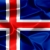 Iceland Silky Flag Graphic Background