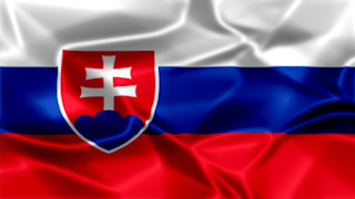 Slovakia Silky Flag Graphic Background