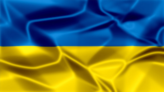 Ukraine Silky Flag Graphic Background