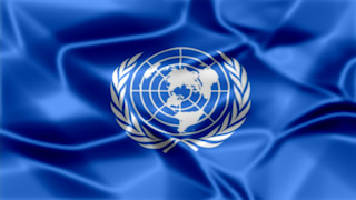UN Silky Flag Graphic Background