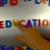 Hand Writes Education with Fridge Magnets