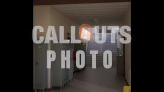 School Corridor with Lockers