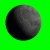 Spinning Moon on GreenScreen Background