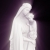 Virgin Mary and Jesus Child Statue Glow Center Black