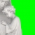 Virgin Mary and Jesus Child Statue Pan Up Left Green Screen