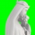 Virgin Mary and Jesus Child Statue Spin Center Closeup Green Screen