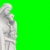 Virgin Mary and Jesus Child Statue Spin Left Green Screen