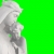 Virgin Mary and Jesus Child Statue Spin Left Closeup Green Screen