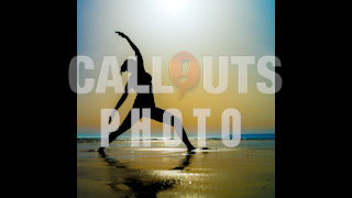 Beach Yoga Silhouette Woman Photo