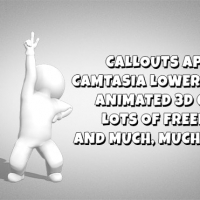 Callouts April – Camtasia Lower Thirds, Animated 3D Guys and More…