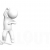 Victorious Animated 3D Guy on White Background Medium Shot