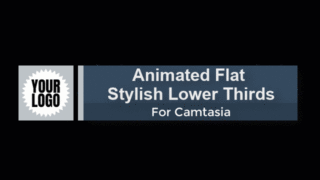 Camtasia Flat Stylish Lower Thirds
