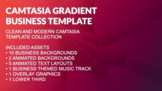 Camtasia Gradient Business Presentation Template