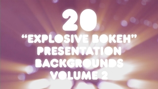 20 Explosive Bokeh Presentation Backgrounds Volume 2