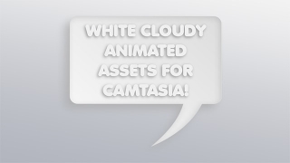 Camtasia White Cloudy Animated Presentation Templates