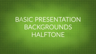 Basic Presentation Backgrounds – Halftone