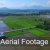 Aerial Footage Rice Fields and Road Pan Sideways