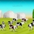 Farm Concept 10 Polygon Styled Presentation Image – Cows Rolling Hills