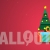 Flat Styled Christmas Video Background 05 Red Gifts and Christmas Tree