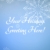 Camtasia Template – Happy Holiday’s Greeting with Blue Snow Flakes Background