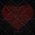 Happy Valentine’s Day Poster Square on Dark Background