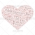 Happy Valentine’s Day Poster Square on White Background
