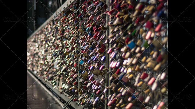 Love Locks on Bridge Bokeh Effect 2