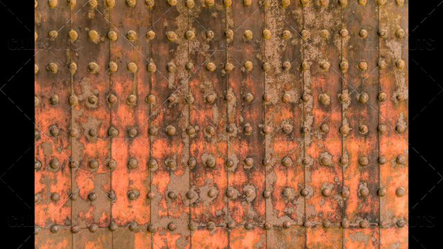 Japanese castle door from fourteenth century texture