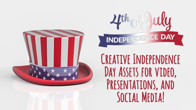 Creative Independence Day Assets for Video, Presentations, and Social Media!