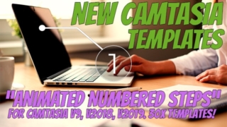 Camtasia Templates: Animated Numbered Steps
